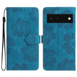 Custodia per cellulare in pelle con motivo floreale in rilievo, For Google Pixel 7a, For Google Pixel 6, For Google Pixel 6 Pro, For Google Pixel 6a