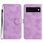 Custodia per cellulare in pelle con motivo floreale in rilievo, For Google Pixel 7a, For Google Pixel 6, For Google Pixel 6 Pro, For Google Pixel 6a