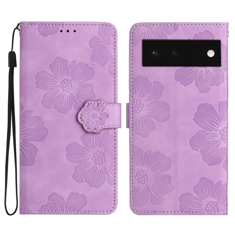Custodia per cellulare in pelle con motivo floreale in rilievo, For Google Pixel 7a, For Google Pixel 6, For Google Pixel 6 Pro, For Google Pixel 6a