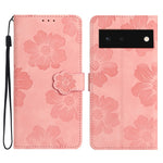 Custodia per cellulare in pelle con motivo floreale in rilievo, For Google Pixel 7a, For Google Pixel 6, For Google Pixel 6 Pro, For Google Pixel 6a