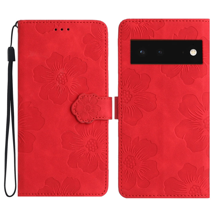 Custodia per cellulare in pelle con motivo floreale in rilievo, For Google Pixel 7a, For Google Pixel 6, For Google Pixel 6 Pro, For Google Pixel 6a
