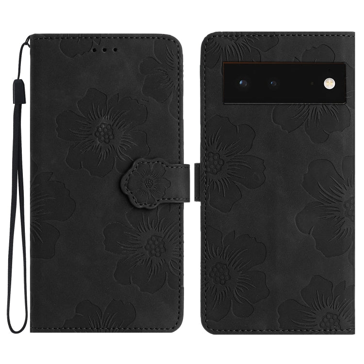 Custodia per cellulare in pelle con motivo floreale in rilievo, For Google Pixel 7a, For Google Pixel 6, For Google Pixel 6 Pro, For Google Pixel 6a