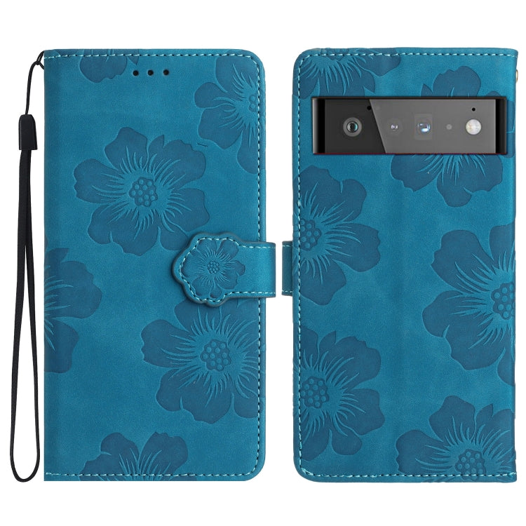 Custodia per cellulare in pelle con motivo floreale in rilievo, For Google Pixel 7a, For Google Pixel 6, For Google Pixel 6 Pro, For Google Pixel 6a