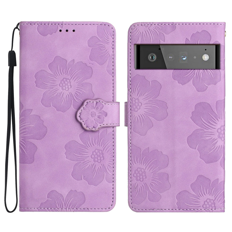 Custodia per cellulare in pelle con motivo floreale in rilievo, For Google Pixel 7a, For Google Pixel 6, For Google Pixel 6 Pro, For Google Pixel 6a
