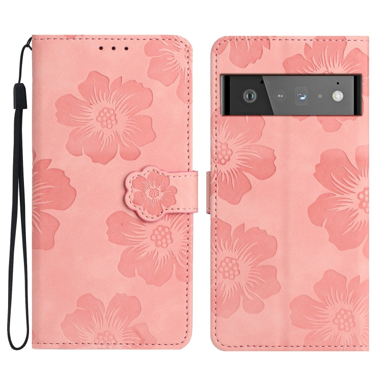 Custodia per cellulare in pelle con motivo floreale in rilievo, For Google Pixel 7a, For Google Pixel 6, For Google Pixel 6 Pro, For Google Pixel 6a
