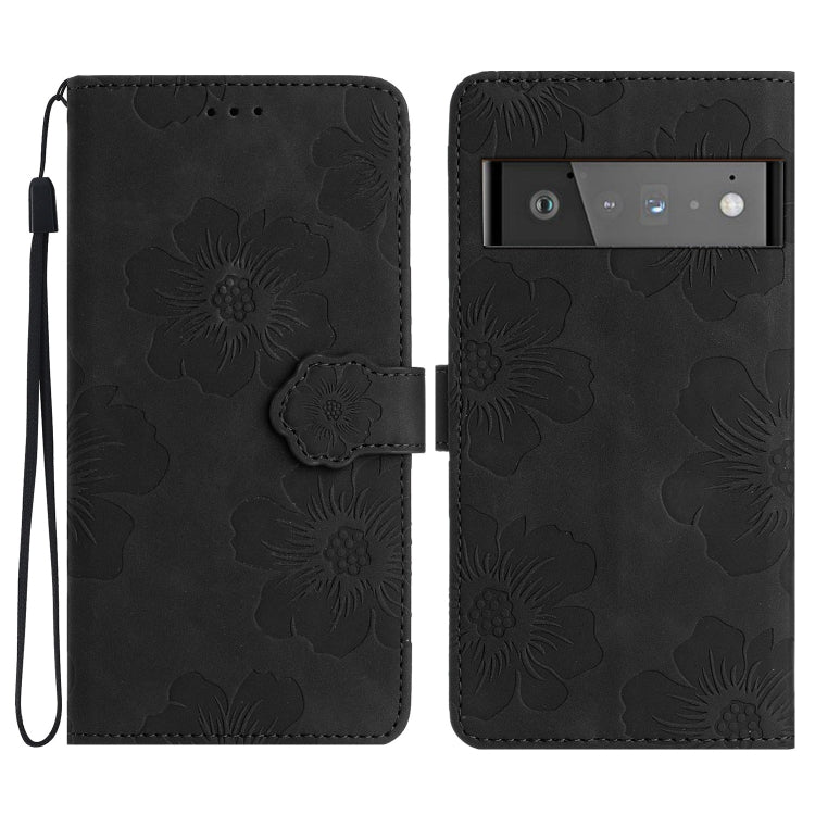 Custodia per cellulare in pelle con motivo floreale in rilievo, For Google Pixel 7a, For Google Pixel 6, For Google Pixel 6 Pro, For Google Pixel 6a