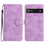 Custodia per cellulare in pelle con motivo floreale in rilievo, For Google Pixel 7a, For Google Pixel 6, For Google Pixel 6 Pro, For Google Pixel 6a