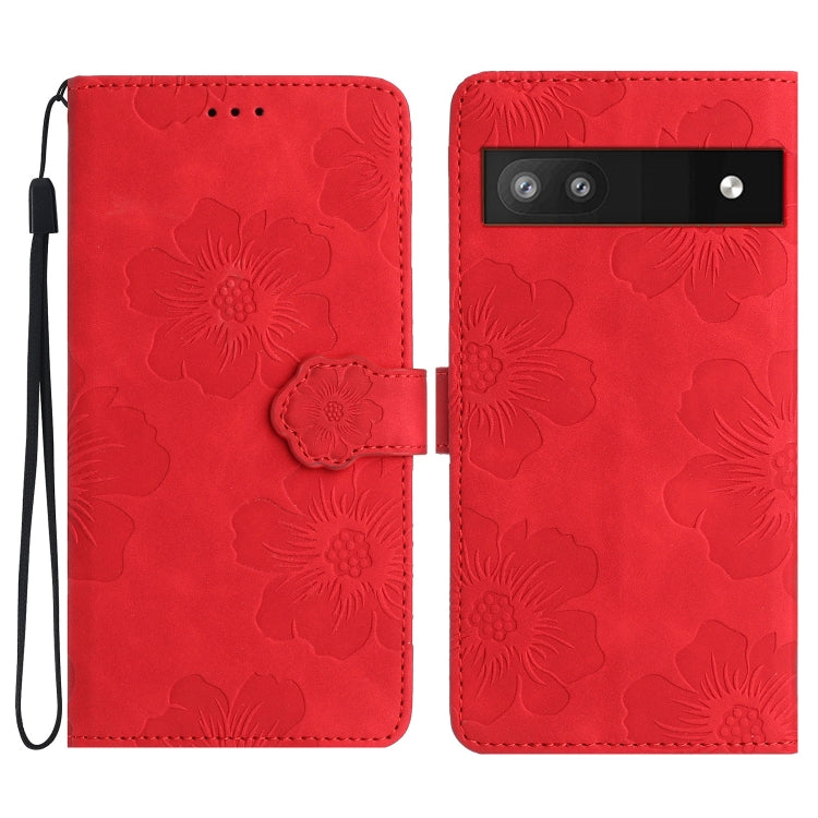 Custodia per cellulare in pelle con motivo floreale in rilievo, For Google Pixel 7a, For Google Pixel 6, For Google Pixel 6 Pro, For Google Pixel 6a