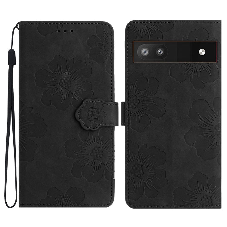 Custodia per cellulare in pelle con motivo floreale in rilievo, For Google Pixel 7a, For Google Pixel 6, For Google Pixel 6 Pro, For Google Pixel 6a