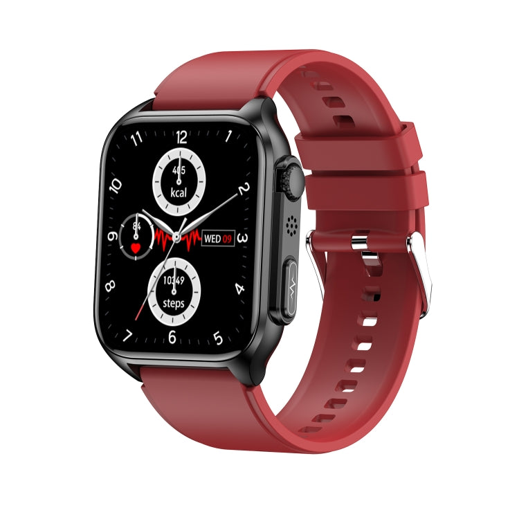 TK12 1,96 pollici IP67 Orologio intelligente con cinturino in silicone impermeabile Supporta ECG / Assistenza remota alle famiglie / Chiamata Bluetooth / Monitoraggio della temperatura corporea, Silicone Band (Blue), Silicone Band (Black)              ...