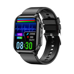 TK12 1,96 pollici IP67 Orologio intelligente con cinturino in silicone impermeabile Supporta ECG / Assistenza remota alle famiglie / Chiamata Bluetooth / Monitoraggio della temperatura corporea, Silicone Band (Blue), Silicone Band (Black)              ...