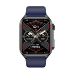 TK12 1,96 pollici IP67 Orologio intelligente con cinturino in silicone impermeabile Supporta ECG / Assistenza remota alle famiglie / Chiamata Bluetooth / Monitoraggio della temperatura corporea, Silicone Band (Blue), Silicone Band (Black)              ...