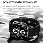 TK12 1,96 pollici IP67 Orologio intelligente con cinturino in silicone impermeabile Supporta ECG / Assistenza remota alle famiglie / Chiamata Bluetooth / Monitoraggio della temperatura corporea, Silicone Band (Blue), Silicone Band (Black)              ...