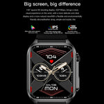TK12 1,96 pollici IP67 Orologio intelligente con cinturino in pelle impermeabile Supporta ECG / Assistenza remota alle famiglie / Chiamata Bluetooth / Monitoraggio della temperatura corporea, Leather Band (Brown), Leather Band (Black)