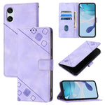 Custodia per telefono in pelle goffrata effetto pelle, For Sony Xperia 1 VIII, For Sony Xperia 10 VI, For Sony Xperia 1 VI, For Sony Xperia 5 VI
