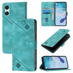 Custodia per telefono in pelle goffrata effetto pelle, For Sony Xperia 1 VIII, For Sony Xperia 10 VI, For Sony Xperia 1 VI, For Sony Xperia 5 VI
