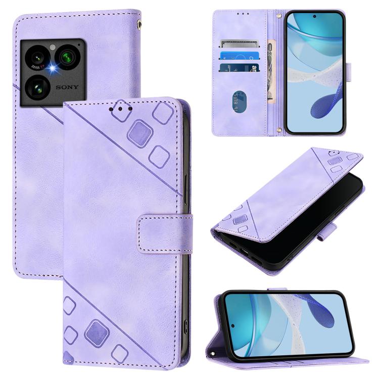 Custodia per telefono in pelle goffrata effetto pelle, For Sony Xperia 1 VIII, For Sony Xperia 10 VI, For Sony Xperia 1 VI, For Sony Xperia 5 VI