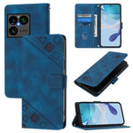 Custodia per telefono in pelle goffrata effetto pelle, For Sony Xperia 1 VIII, For Sony Xperia 10 VI, For Sony Xperia 1 VI, For Sony Xperia 5 VI