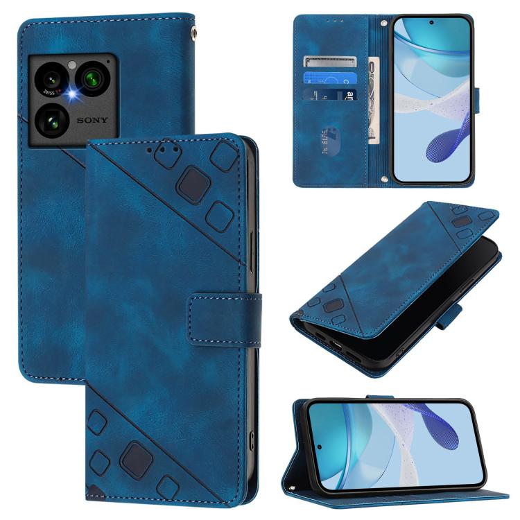 Custodia per telefono in pelle goffrata effetto pelle, For Sony Xperia 1 VIII, For Sony Xperia 10 VI, For Sony Xperia 1 VI, For Sony Xperia 5 VI