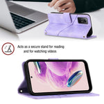 Custodia portafoglio in pelle goffrata per Xiaomi Redmi Note 12S