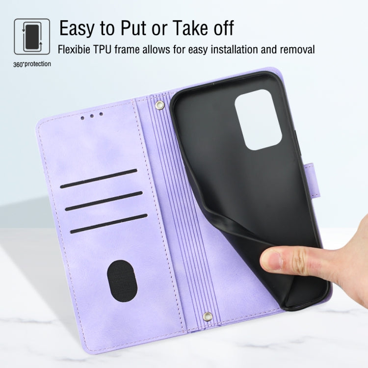 Custodia portafoglio in pelle goffrata per Xiaomi Redmi Note 12S