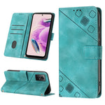 Custodia portafoglio in pelle goffrata per Xiaomi Redmi Note 12S