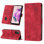 Custodia portafoglio in pelle goffrata per Xiaomi Redmi Note 12S