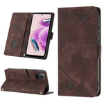 Custodia portafoglio in pelle goffrata per Xiaomi Redmi Note 12S
