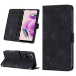 Custodia portafoglio in pelle goffrata per Xiaomi Redmi Note 12S