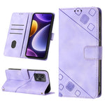 Custodia portafoglio in pelle goffrata per Xiaomi Redmi K70