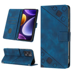 Custodia portafoglio in pelle goffrata per Xiaomi Redmi K70
