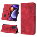 Custodia portafoglio in pelle goffrata per Xiaomi Redmi K70