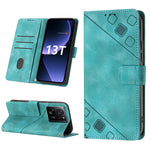 Custodia portafoglio in pelle goffrata per Xiaomi Redmi K70