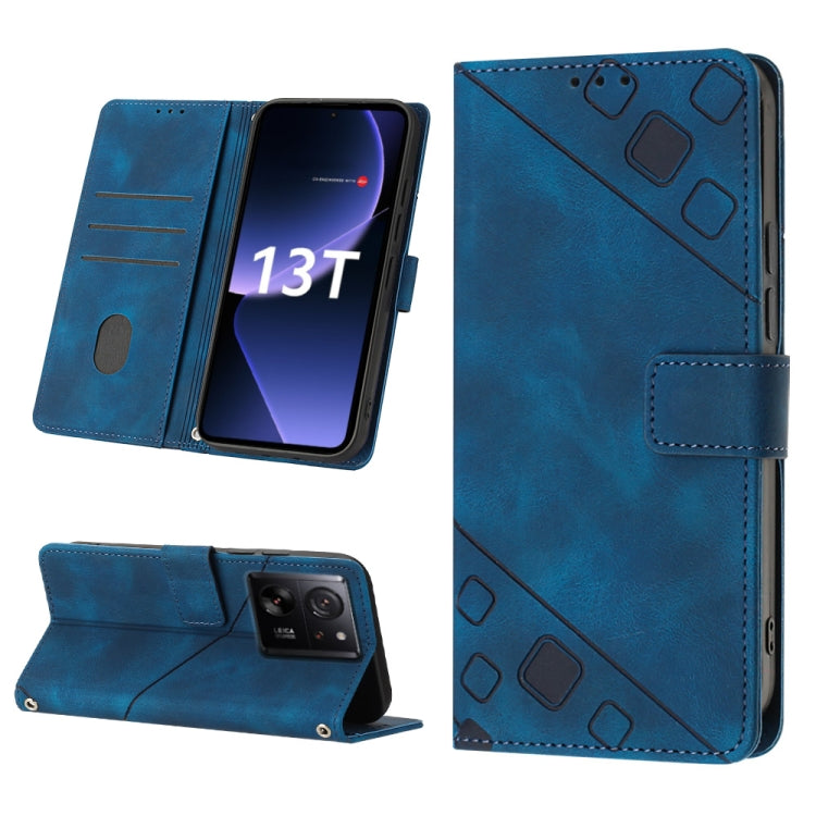 Custodia portafoglio in pelle goffrata per Xiaomi Redmi K70