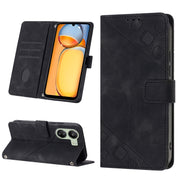 Custodia per telefono in pelle goffrata effetto pelle, For Xiaomi Redmi 13C, For Xiaomi Redmi Note 13 Pro+ 5G, For Xiaomi Redmi Note 13 Pro 5G Global, For Xiaomi Poco M6 Pro 5G / Redmi 12 4G / 5G