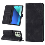 Custodia portafoglio in pelle goffrata per Xiaomi Redmi Note 13 P