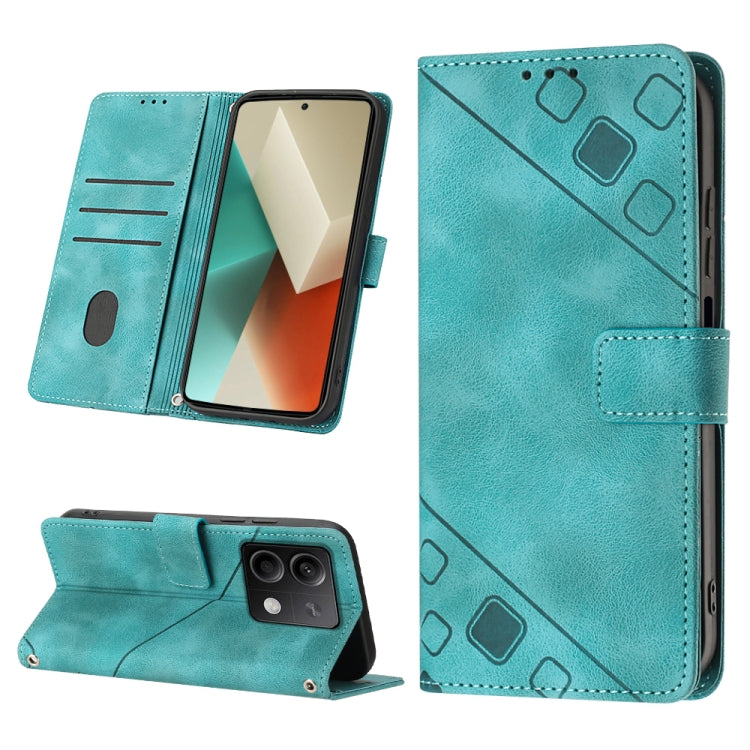 Custodia portafoglio in pelle goffrata per Xiaomi 14 Ultra