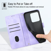 Custodia per telefono in pelle goffrata effetto pelle, For Xiaomi Redmi Note 13 Pro 4G Global, For Xiaomi Redmi Note 13 4G Global, For Xiaomi Redmi K70E, For Xiaomi Poco X6 Pro