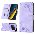 Custodia portafoglio in pelle goffrata per Xiaomi Redmi Note 13 P