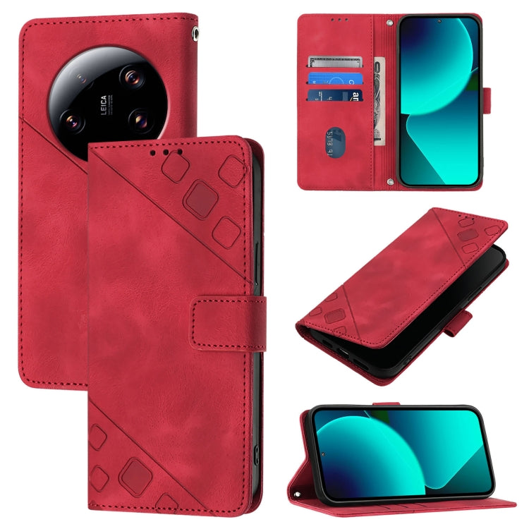 Custodia portafoglio in pelle goffrata per Xiaomi Redmi Note 12S