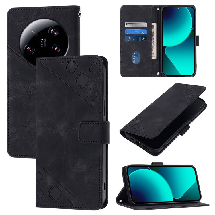 Custodia portafoglio in pelle goffrata per Xiaomi Redmi Note 12S