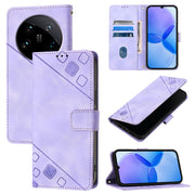Custodia per telefono in pelle goffrata effetto pelle, For Xiaomi 14 Ultra, For Xiaomi 14 Pro, For Xiaomi 14, For Xiaomi Redmi Note 13 5G Global