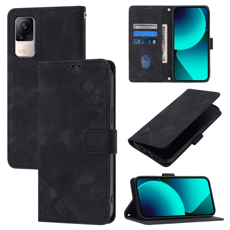 Custodia portafoglio in pelle goffrata per Xiaomi Civi 1S