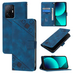 Custodia portafoglio in pelle goffrata per Xiaomi Mi 11