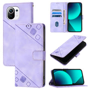 Custodia per telefono in pelle goffrata effetto pelle, For Xiaomi Mi 11, For Xiaomi Redmi Note 9 4G / Redmi 10X 4G, For Xiaomi Mi 10T 5G / Mi 10T Pro 5G, For Xiaomi Mi 10T Lite 5G