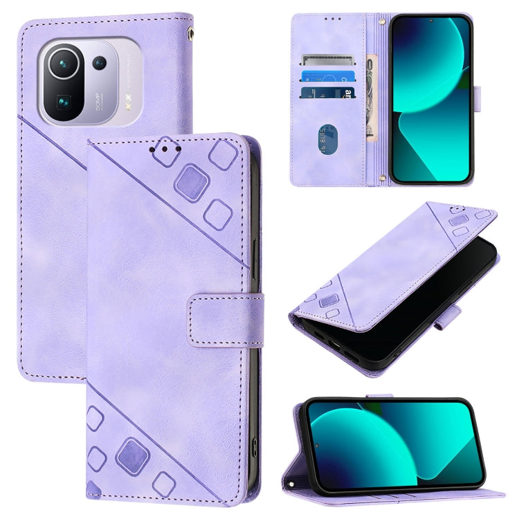 Custodia per telefono in pelle goffrata effetto pelle, For Xiaomi Mi 11 Pro, For Xiaomi Redmi Note 10 Pro 4G, For Xiaomi Poco M3 / Redmi 9 Power, For Xiaomi Redmi Note 9T Global