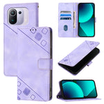Custodia per telefono in pelle goffrata effetto pelle, For Xiaomi Mi 11 Pro, For Xiaomi Redmi Note 10 Pro 4G, For Xiaomi Poco M3 / Redmi 9 Power, For Xiaomi Redmi Note 9T Global