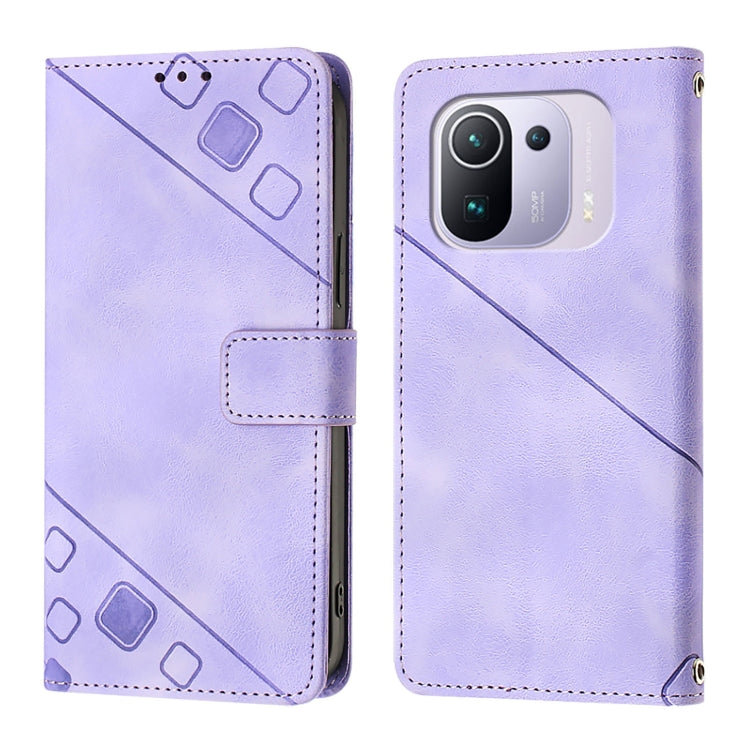Custodia per telefono in pelle goffrata effetto pelle, For Xiaomi Mi 11 Pro, For Xiaomi Redmi Note 10 Pro 4G, For Xiaomi Poco M3 / Redmi 9 Power, For Xiaomi Redmi Note 9T Global