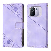 Custodia per telefono in pelle goffrata effetto pelle, For Xiaomi Mi 11 Pro, For Xiaomi Redmi Note 10 Pro 4G, For Xiaomi Poco M3 / Redmi 9 Power, For Xiaomi Redmi Note 9T Global