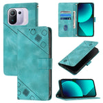 Custodia per telefono in pelle goffrata effetto pelle, For Xiaomi Mi 11 Pro, For Xiaomi Redmi Note 10 Pro 4G, For Xiaomi Poco M3 / Redmi 9 Power, For Xiaomi Redmi Note 9T Global